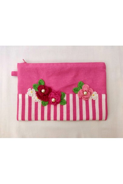 Happy Threads Beautiful Storage Pouch (Pink)
